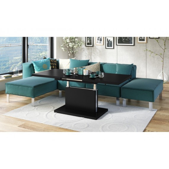 Sofabord Alvan 120 cm - Svart Matt