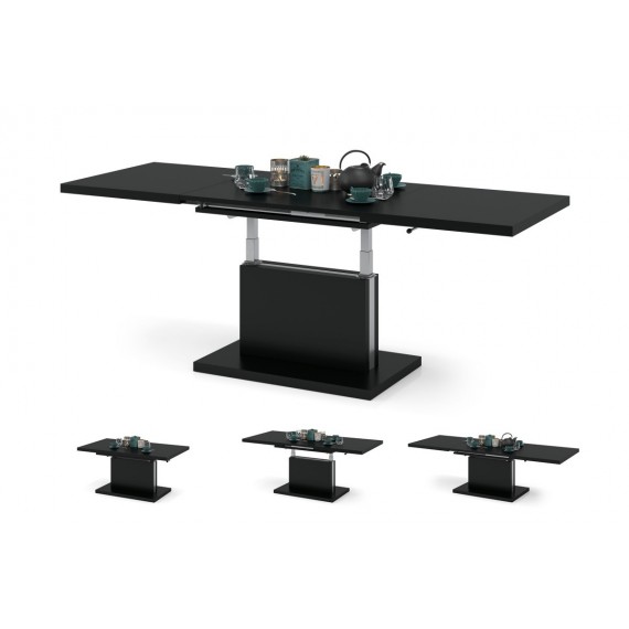 Sofabord Alvan 120 cm - Svart Matt