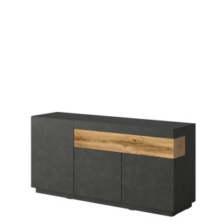 Skjenk Dover 150 cm - Mørk eik - Trelook