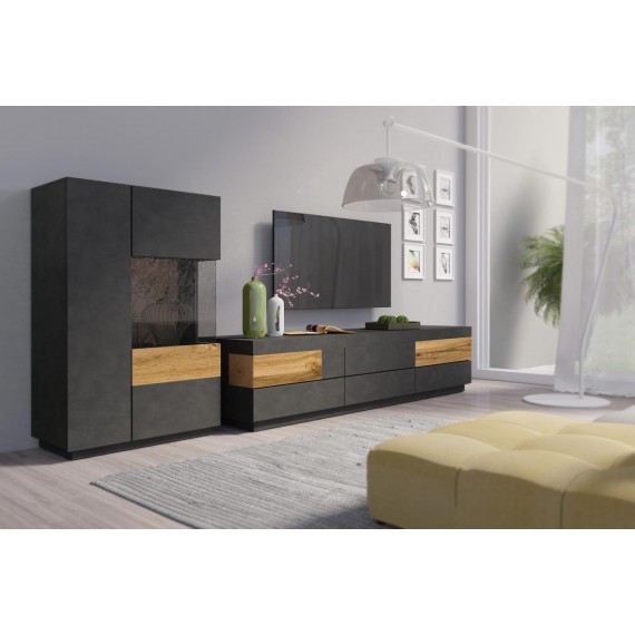 Skjenk Dover 80x139 cm - Mørk eik - Trelook