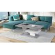 Allen Stuebord 110 cm - Hvit  - Betong