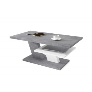 Allen Stuebord 110 cm - Hvit  - Betong