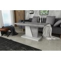 Sofabord Noir 120-160 - betong - hvit matt