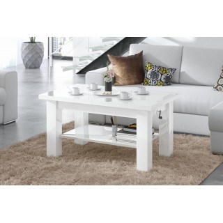Sofabord Doria 110 - 150 - Hvit høyglans