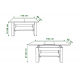 Sofabord Doria 110 - 150 - Trelook
