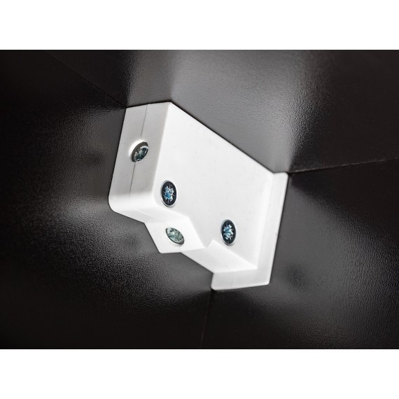 Tv-seksjon Snap 175 cm - Svart - Eikelook