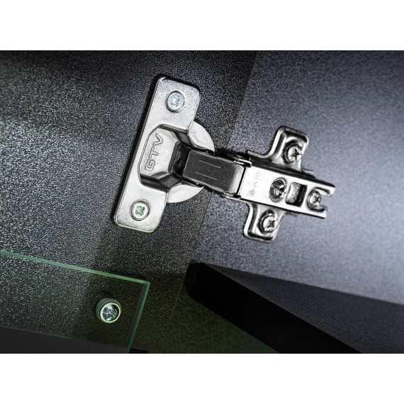 Tv-seksjon Snap 175 cm - Svart - Eikelook