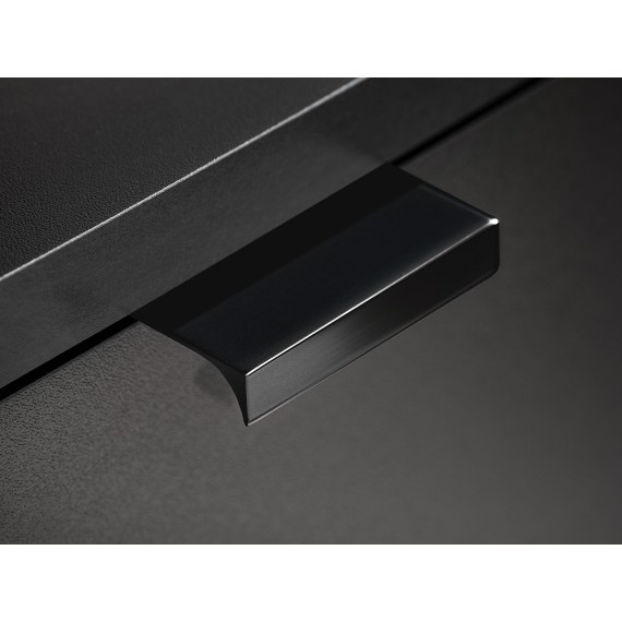 Tv-seksjon Snap 175 cm - Svart - Eikelook