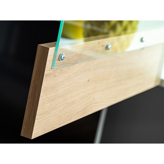 Tv-seksjon Snap 175 cm - Svart - Eikelook