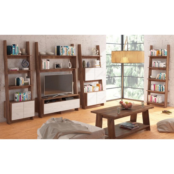 Tv-hylle Cork 120-196 cm - Eikelook - Høyglans