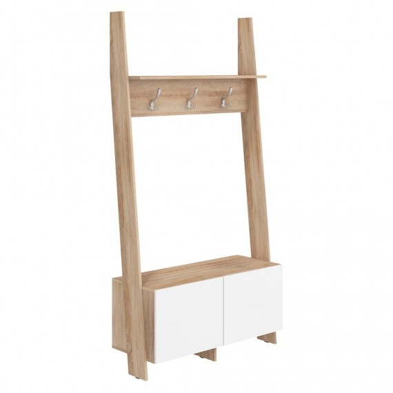 Garderobe - skoskap Cork 100x196 cm - Eikelook - Entre