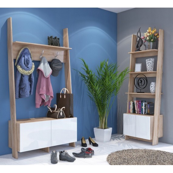 Garderobe - skoskap Cork 100x196 cm - Eikelook - Entre