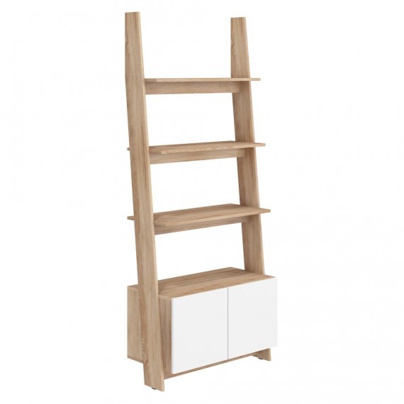 Reol - skap Cork 80x196 cm - Eikelook - Høyglans