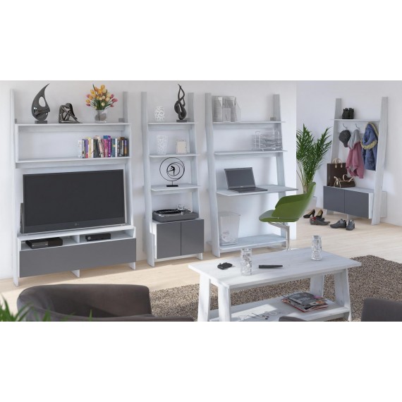 Skrivebord Cork 100x196 cm - Eikelook - med hyller