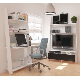 Skrivebord Cork 100x196 cm - Eikelook - med hyller