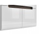 Skap Ario - 4 dører - Hvit Høyglans - Trelook