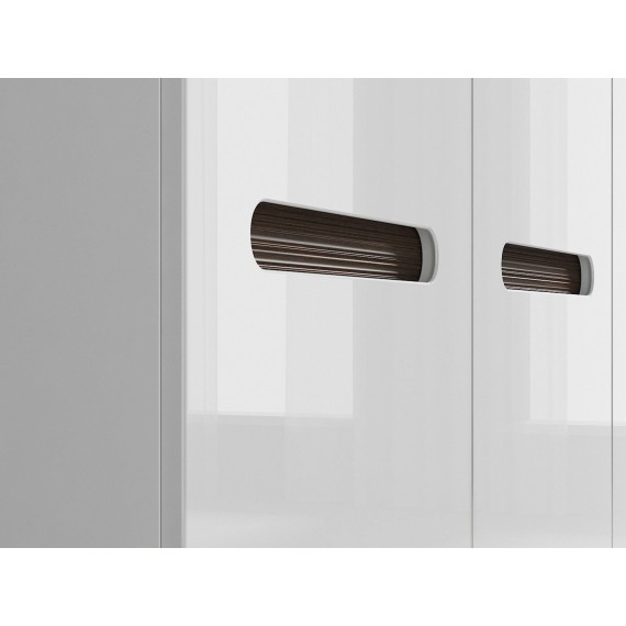 Garderobe Ario 220 cm - med speil - 4 dører