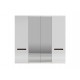 Garderobe Ario 220 cm - med speil - 4 dører