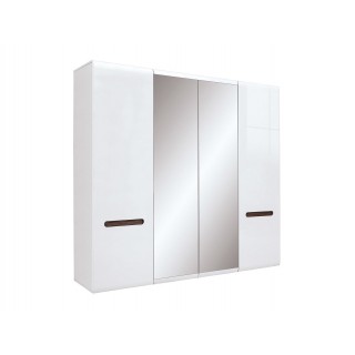 Garderobe Ario 220 cm - med speil - 4 dører