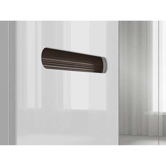 Garderobe Ario 220 cm - med speil - 4 dører