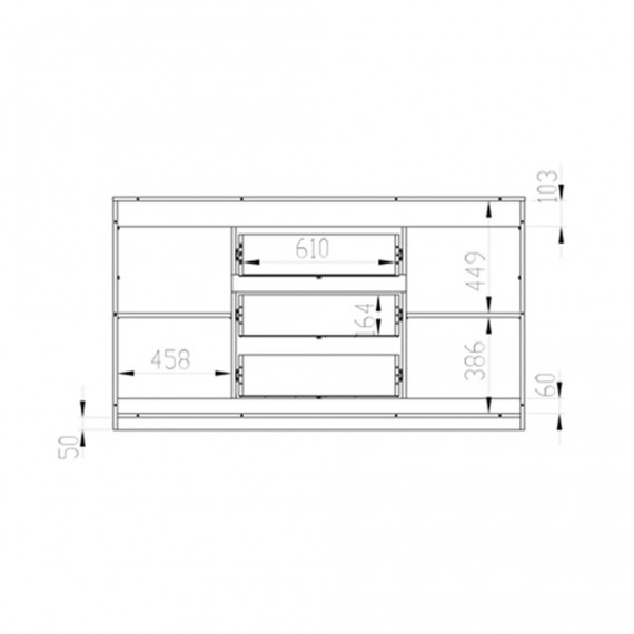 Skjenk Altico 165x94 cm - Trelook - Natur