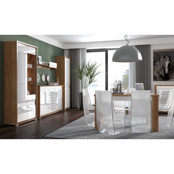 Tv-benk Dallas 165x55 cm - Trelook - Natur - Høyglans