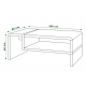 Sofabord Abelia 100 cm - Hvit Matt - Betong