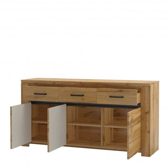 Skjenk Bergano 161x81 cm - Trelook - 3 dører