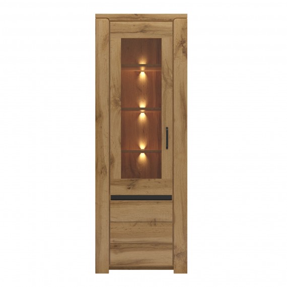 Vitrineskap Bergano 68x192 cm - Trelook