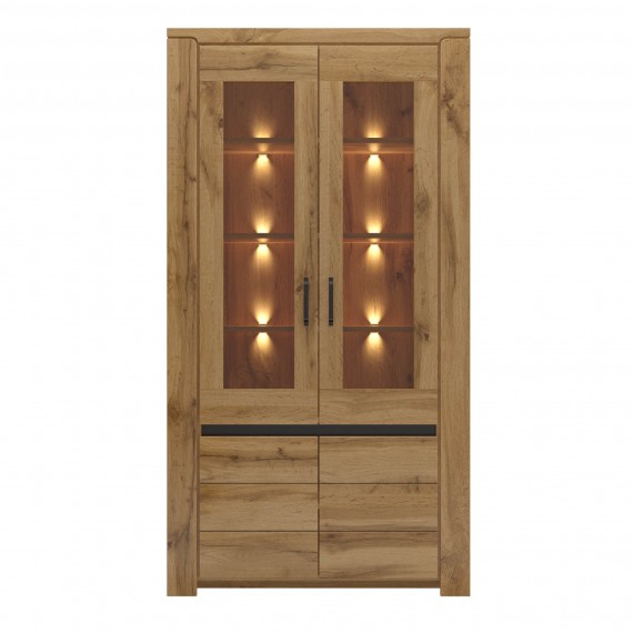 Vitrineskap Bergano 102x192 cm - Trelook