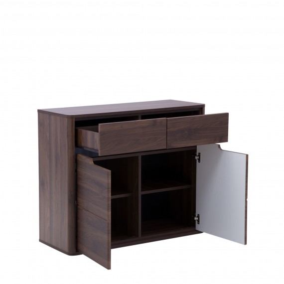 Skap Edan 100x85 cm - Nøtt - Mørk brun