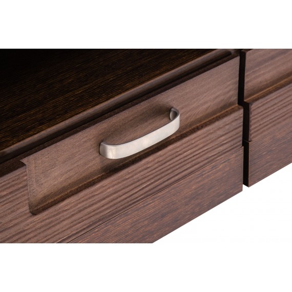 Tv-benk Parreo 142 cm - Brun - 3 skuffer