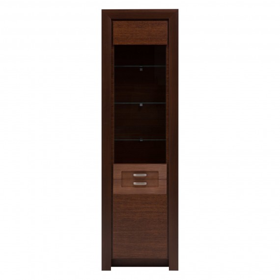 Vitrineskap Parreo 56x192 cm - Brun