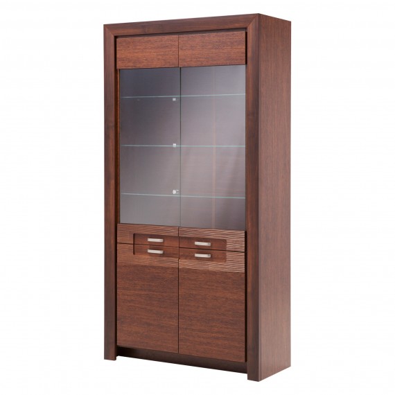 Vitrineskap Parreo 98x192 cm - Brun