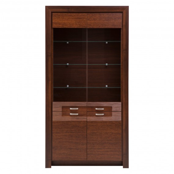 Vitrineskap Parreo 98x192 cm - Brun