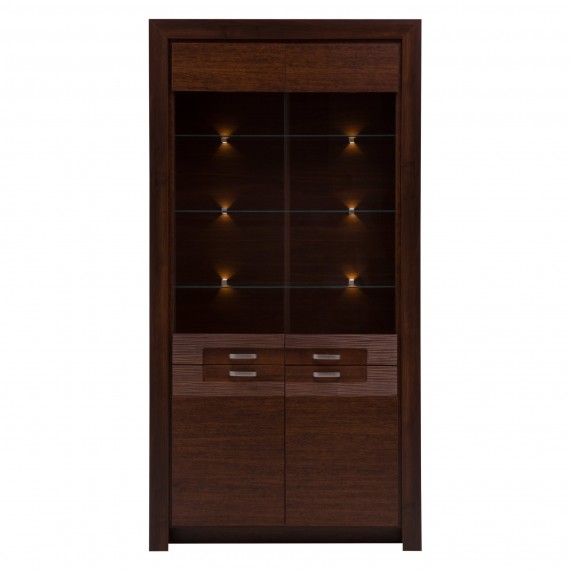 Vitrineskap Parreo 98x192 cm - Brun