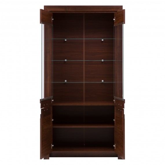 Vitrineskap Parreo 98x192 cm - Brun