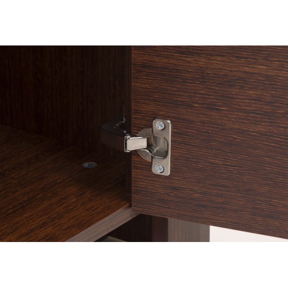 Vitrineskap Parreo 113x156 cm - Brun