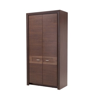 Garderobe Parreo 109x215 cm - Brun - 2 dører