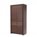 Garderobe Parreo 109x215 cm - Brun - 2 dører