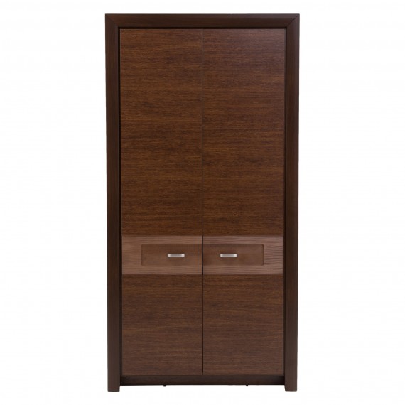 Garderobe Parreo 109x215 cm - Brun - 2 dører