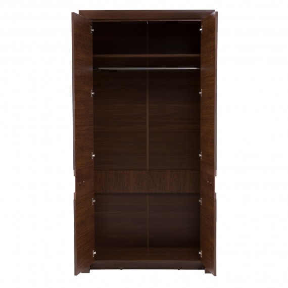 Garderobe Parreo 109x215 cm - Brun - 2 dører