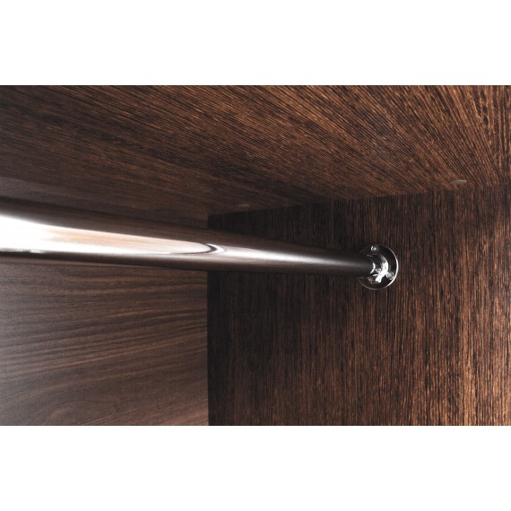 Garderobe Parreo 155x215 cm - Brun - 3 dører