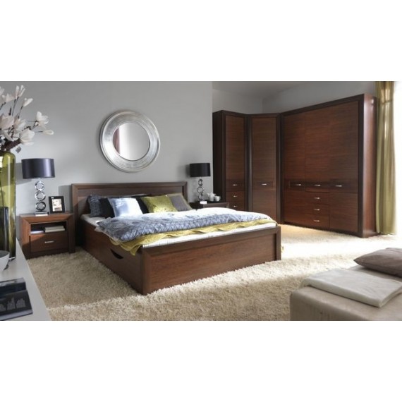 Garderobe Parreo 155x215 cm - Brun - 3 dører