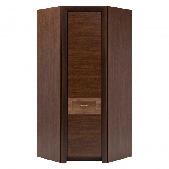 Hjørnegarderobe Parreo 97x215 cm - Brun