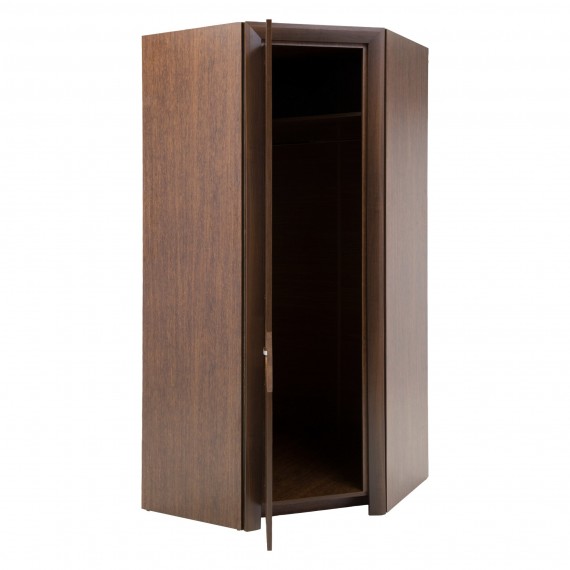 Hjørnegarderobe Parreo 97x215 cm - Brun