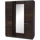 Garderobe Monea 165x210 cm - med speil