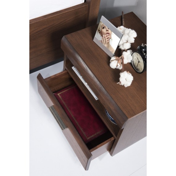 Nattbord Monea 50x45 cm - Eik - Ferdig montert