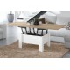 Sofabord Leono 90-180 cm - Hvit - Eik