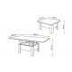 Sofabord Leono 90-180 cm - Hvit - Eik